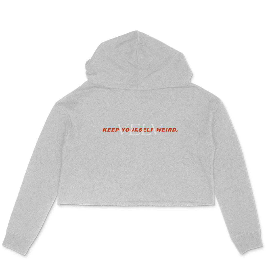 PRINTED PULLOVER WOMENS CROPHOODIE